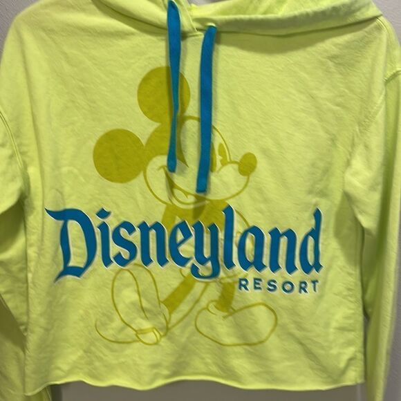 DISNEY Mickey Mouse neon yellow woman’s sweatshirt - Picture 4 of 8